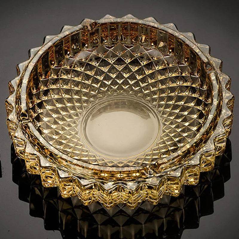 Cendrier En Cristal Ancien